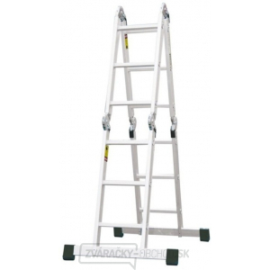 Rebrík štvordielny kĺbový 4X3 103/360 CM Rebrík štvordielny kĺbový 4X3 103/360 CM gallery main image