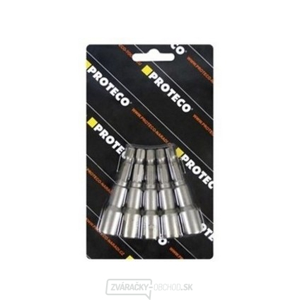 Hlavice nástrčná  6 mm sada 5 ks s magnetem stopka 1/4"