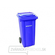 popelnice 120 L  plastová modrá s kolečky gallery main image