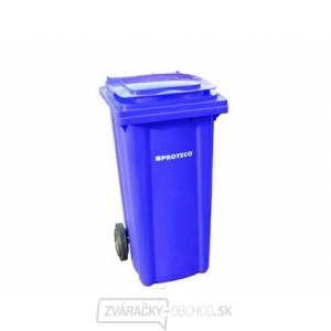 popelnice 120 L  plastová modrá s kolečky