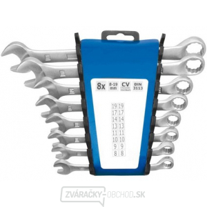 Sada kľúčov očkoplochých vyhnutých 8 dielov 8-19mm na držiaku