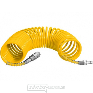 Hadica špirálová  PU 8/12mm  5 m  s rýchlospojkami STOP Hadica špirálová  PU 8/12mm  5 m  s rýchlospojkami STOP gallery main image