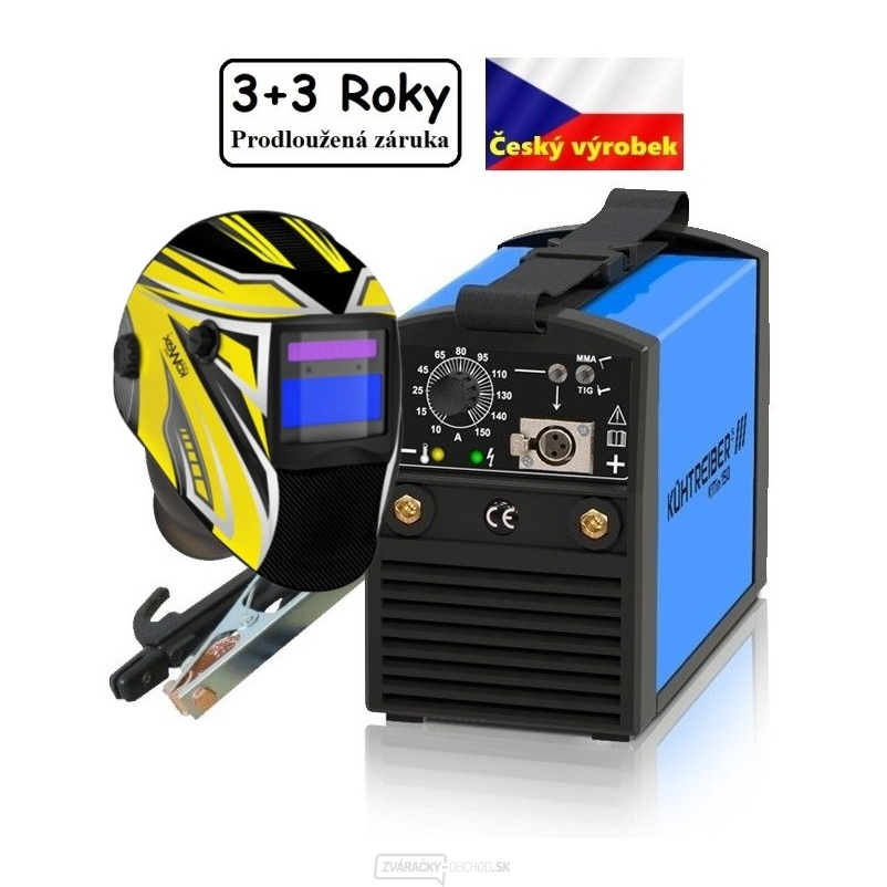 KITin 150 + zváracie káble 25/3 m + samostmievacia kukla