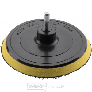 Nosič brúsnych výseků do vrtačky - suchý zip, O 125mm s pěnou,  EXTOL CRAFT Nosič brúsnych výseků do vrtačky - suchý zip, O 125mm s pěnou,  EXTOL CRAFT gallery main image