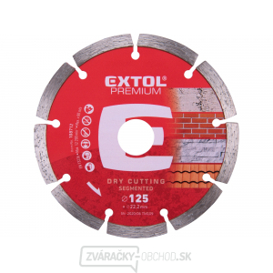 Kotúč diamantový rezný segmentový, 125x22,2mm, suché rezání Kotúč diamantový rezný segmentový, 125x22,2mm, suché rezání gallery main image