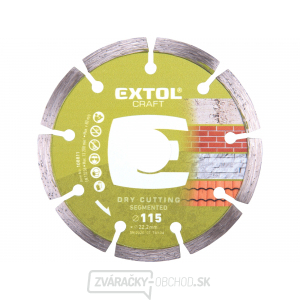Kotúč diamantový rezný segmentový, 115x22,2mm, suché rezání Kotúč diamantový rezný segmentový, 115x22,2mm, suché rezání gallery main image