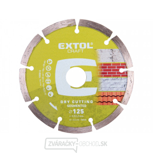 Kotúč diamantový rezný segmentový, 125x22,2mm, suché rezání Kotúč diamantový rezný segmentový, 125x22,2mm, suché rezání gallery main image