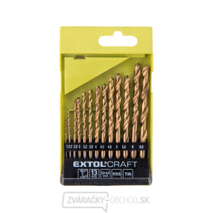 Vrtáky do kovu,∅ 1,5-6,5mm, HSS TiN - 13ks Vrtáky do kovu,∅ 1,5-6,5mm, HSS TiN - 13ks gallery main image
