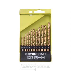 Vrtáky do kovu, ∅ 2-8mm, HSS TiN - 13ks Vrtáky do kovu, ∅ 2-8mm, HSS TiN - 13ks gallery main image