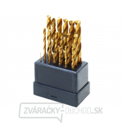 Vrtáky do kovu, ∅ 1-10mm, leštené, HSS TiN - 19ks Vrtáky do kovu, ∅ 1-10mm, leštené, HSS TiN - 19ks gallery main image