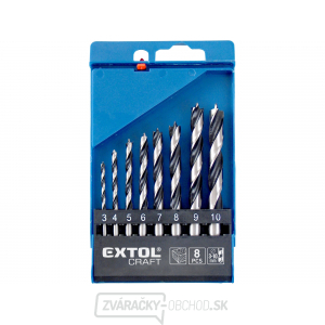 Vrtáky do dřeva,∅ 3-4 -5-6-7-8-9-10mm, leštené - 8ks Vrtáky do dřeva,∅ 3-4 -5-6-7-8-9-10mm, leštené - 8ks gallery main image