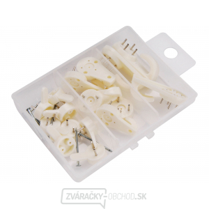 Háčiky plastové univerzálne 3 rozmery, sada 16 ks Háčiky plastové univerzálne 3 rozmery, sada 16 ks gallery main image