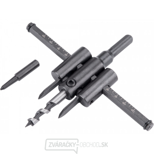 Vrták nastaviteľný vykružovací do dřeva s 2břity, ∅ 30-120mm Vrták nastaviteľný vykružovací do dřeva s 2břity, ∅ 30-120mm gallery main image