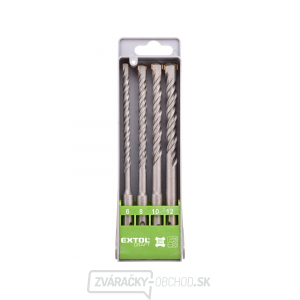 Vrtáky SDS PLUS příklepové do betonu, sada 4ks, SK Vrtáky SDS PLUS příklepové do betonu, sada 4ks, SK gallery main image