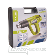 Teplovzdušná pištoľ s príslušenstvom EXTOL 2000/1000W náhled