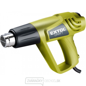 Teplovzdušná pištoľ s príslušenstvom EXTOL 2000/1000W Teplovzdušná pištoľ s príslušenstvom EXTOL 2000/1000W gallery main image
