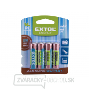 Batérie alkalické ULTRA +, 1,5V AA (LR6) - 4 ks Náhľad