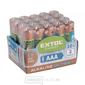 Batérie alkalické ULTRA +, 1,5V AA (LR6) - 20 ks