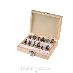 Frézy tvarové do dřeva s SK plátky, sada 12ks, v kazetě, SK Frézy tvarové do dřeva s SK plátky, sada 12ks, v kazetě, SK gallery main image