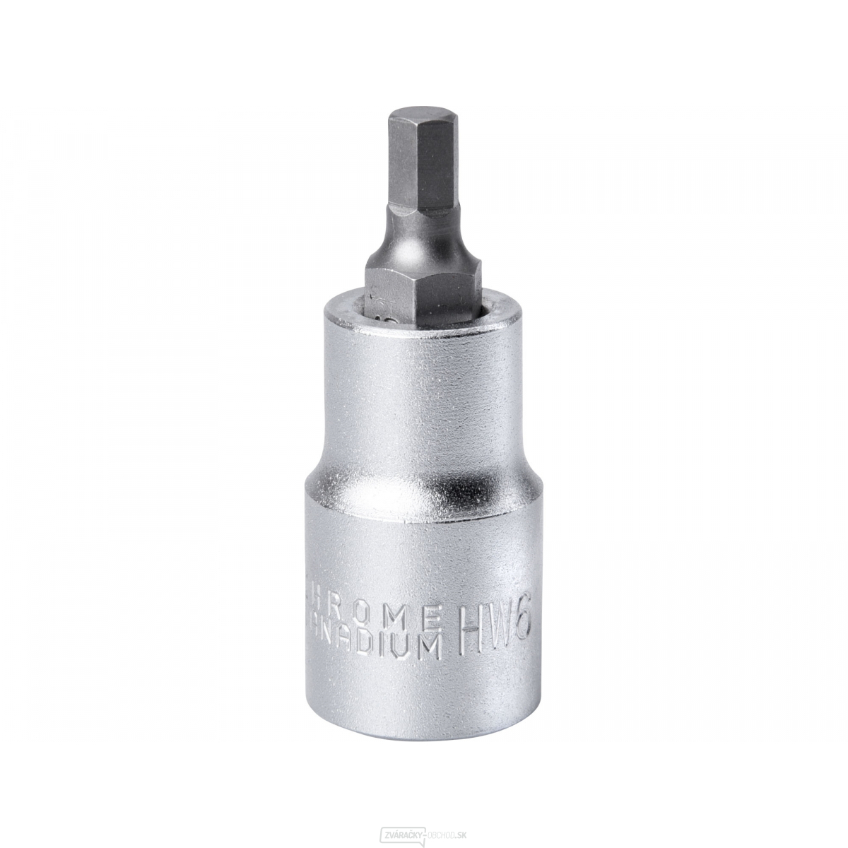 Hlavice zástrčná imbus, 1/2", HX 6, L 55mm, CrV/S2