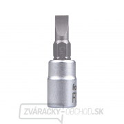 Hlavica zástrčná skrutkovač plochý, 1/4 Hlavica zástrčná skrutkovač plochý, 1/4