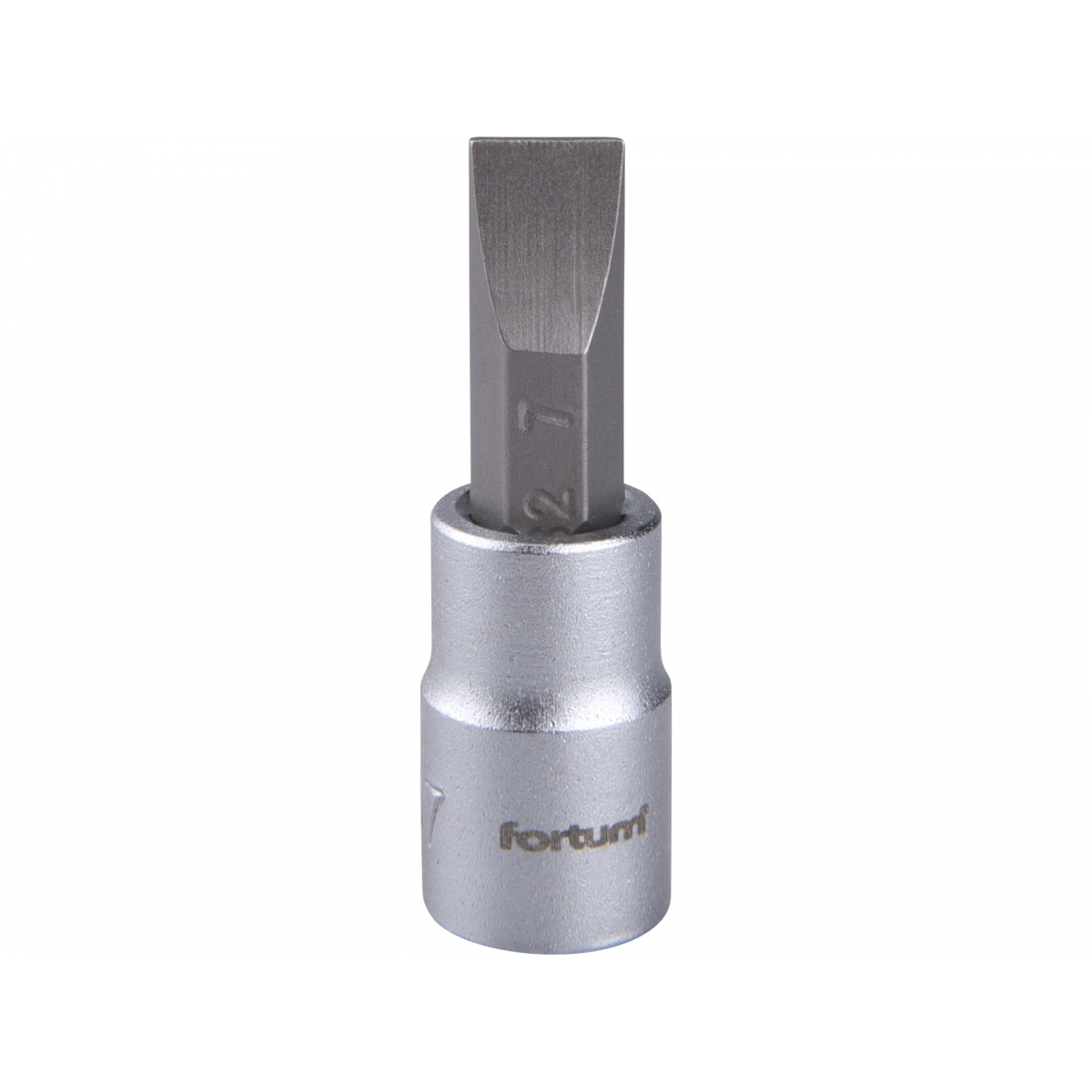Hlavice zástrčná skrutkovač plochý, 1/4", 7mm, L 37mm, CrV/S2