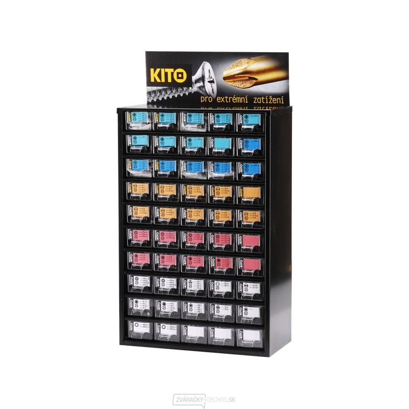 Zásobník KITO na hroty 50 zásuvek, 539ks gallery main image