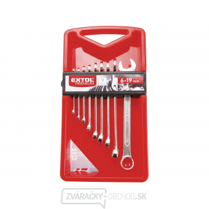 Kľúče očkoploché, sada 9ks, CrV Kľúče očkoploché, sada 9ks, CrV gallery main image