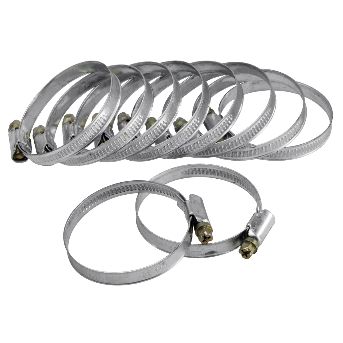 EXTOL CRAFT Spony hadicové, balenie 10ks, 16-28mm 70503