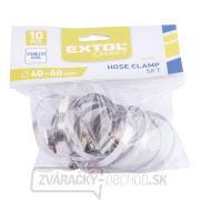 Spony hadicové, balenie 10ks, 40-60mm Náhľad