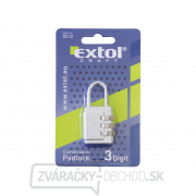 Zámok kombinačný s trojmiestnym kódom, 26x55mm Zámok kombinačný s trojmiestnym kódom, 26x55mm náhled