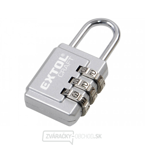 Zámok kombinačný s trojmiestnym kódom, 26x55mm Zámok kombinačný s trojmiestnym kódom, 26x55mm gallery main image