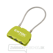 Zámok kombinačný s trojmiestnym kódom - lanko 150 mm Náhľad