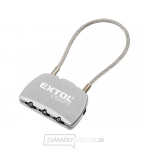 Zámok kombinačný s trojmiestnym kódom - lanko 150 mm Zámok kombinačný s trojmiestnym kódom - lanko 150 mm gallery main image