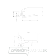 Baterie umyvadlová/drezová, 100mm, ram. 20cm, 35mm, chrom, BALLETTO Náhľad