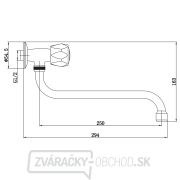 Baterie umyvadlová, na studenou vodu, ram. 25cm, chrom, BALLETTO Náhľad
