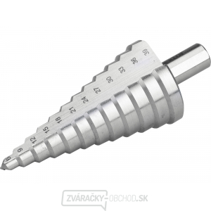 Vrták stupňovitý, ∅ 6-39mm, stupňování po 3mm, 12 otvorů, stopka ∅ 12mm, dĺžka 101mm, HSS