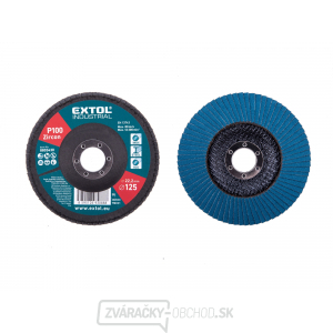 Kotúč lamelový šikmý zirkónový, P100, 125mm, ZIRKON Kotúč lamelový šikmý zirkónový, P100, 125mm, ZIRKON gallery main image