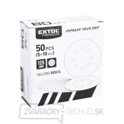 Papier brúsny výsek 125mm, zr. P100, suchý zip, 8 otvorov - 10 ks Náhľad