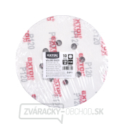 Papier brúsny výsek 150mm, zr. P120, suchý zip - 10 ks Náhľad