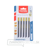 Plátky do priamočiarej píly 5ks, 75x2,5mm, úchyt UNIVERSAL, HCS Náhľad