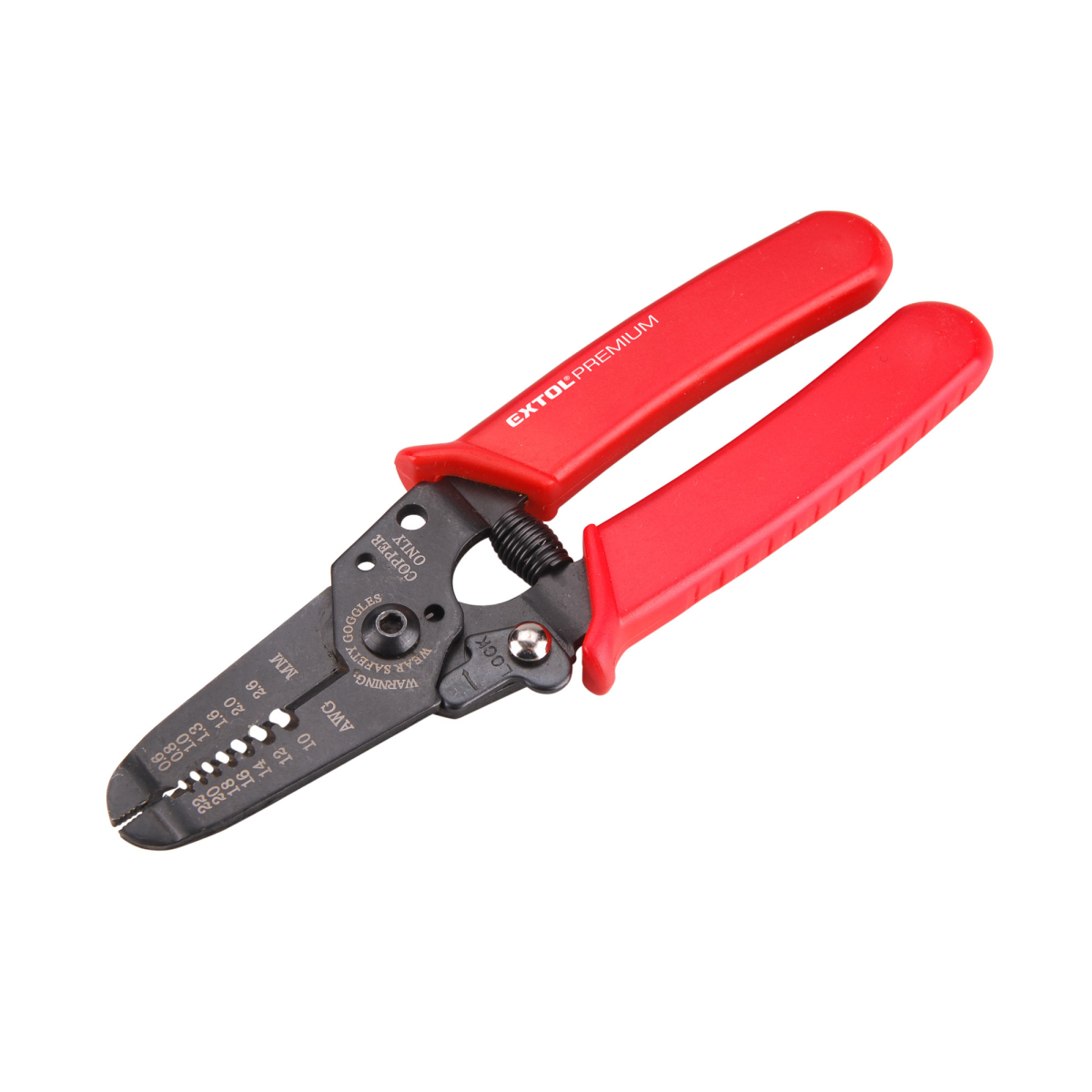 EXTOL PREMIUM Kliešte odizolovací a štiepacie na vodiče, 165mm, 0,6-2,6mm 8831120