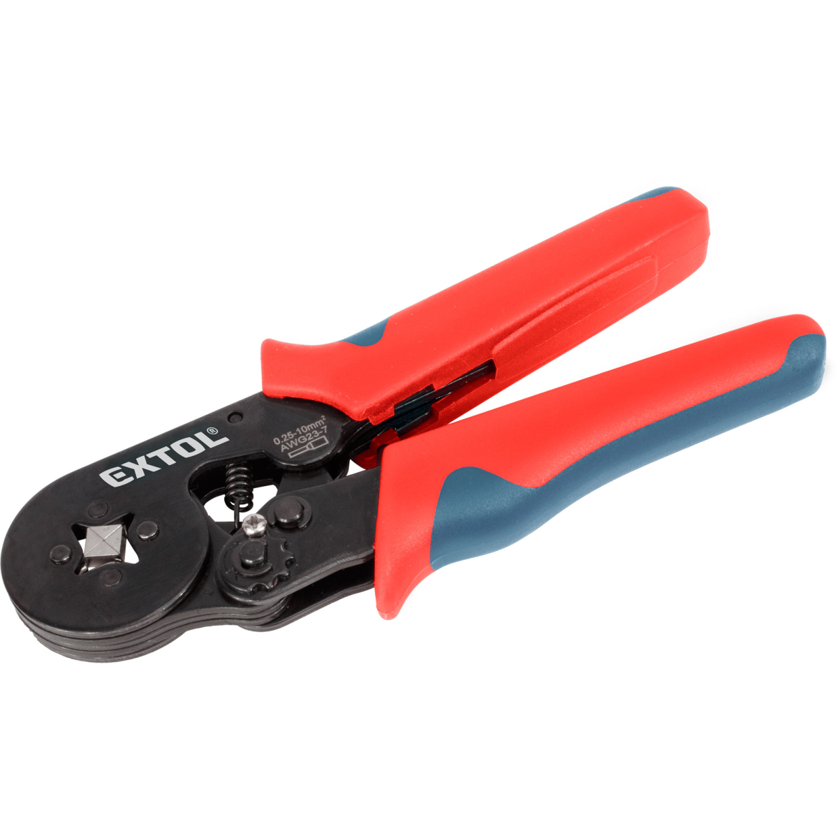 EXTOL PREMIUM Kliešte lisovací na dutinky, 0,08-6,0mm2, 175mm 8831132