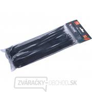 Sťahovacie pásky čierne, 200x3,6mm - 100 ks  gallery main image