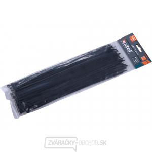 Sťahovacie pásky čierne, 280x3,6mm - 100 ks