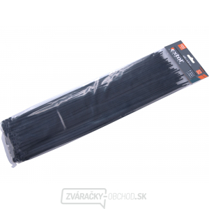 Sťahovacie pásky čierne, 400x4,8mm - 100 ks