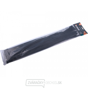 Sťahovacie pásky čierne, 540x7,6mm - 50 ks