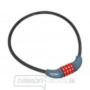 Zámok na bicykel-lanko, kódové zamykanie, 10x650mm Zámok na bicykel-lanko, kódové zamykanie, 10x650mm gallery main image