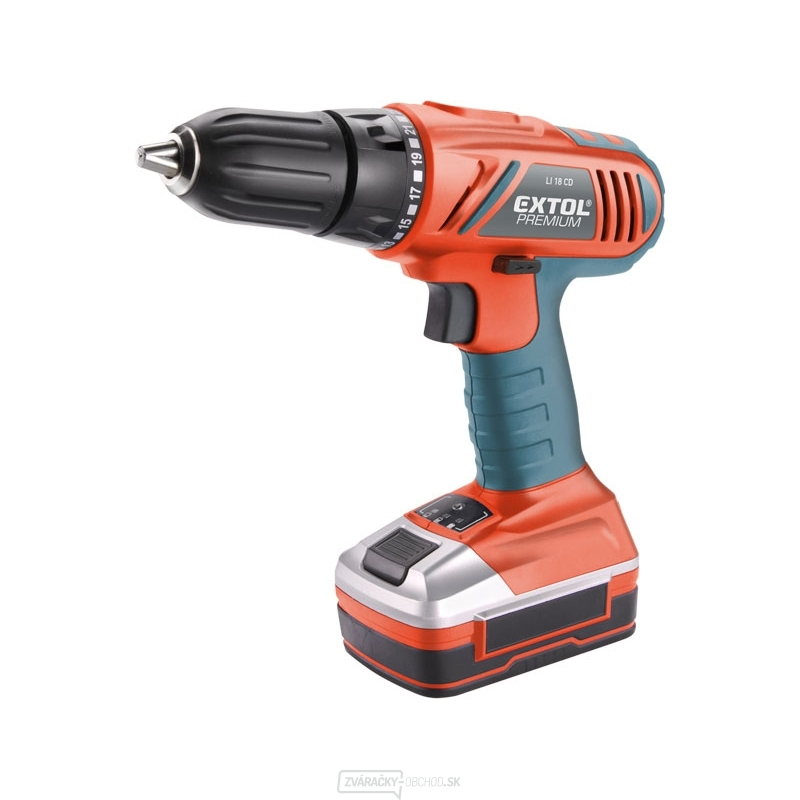 Vŕtacie skrutkovač aku, 18V Li-ion, 1500mAh, LI 18 CD