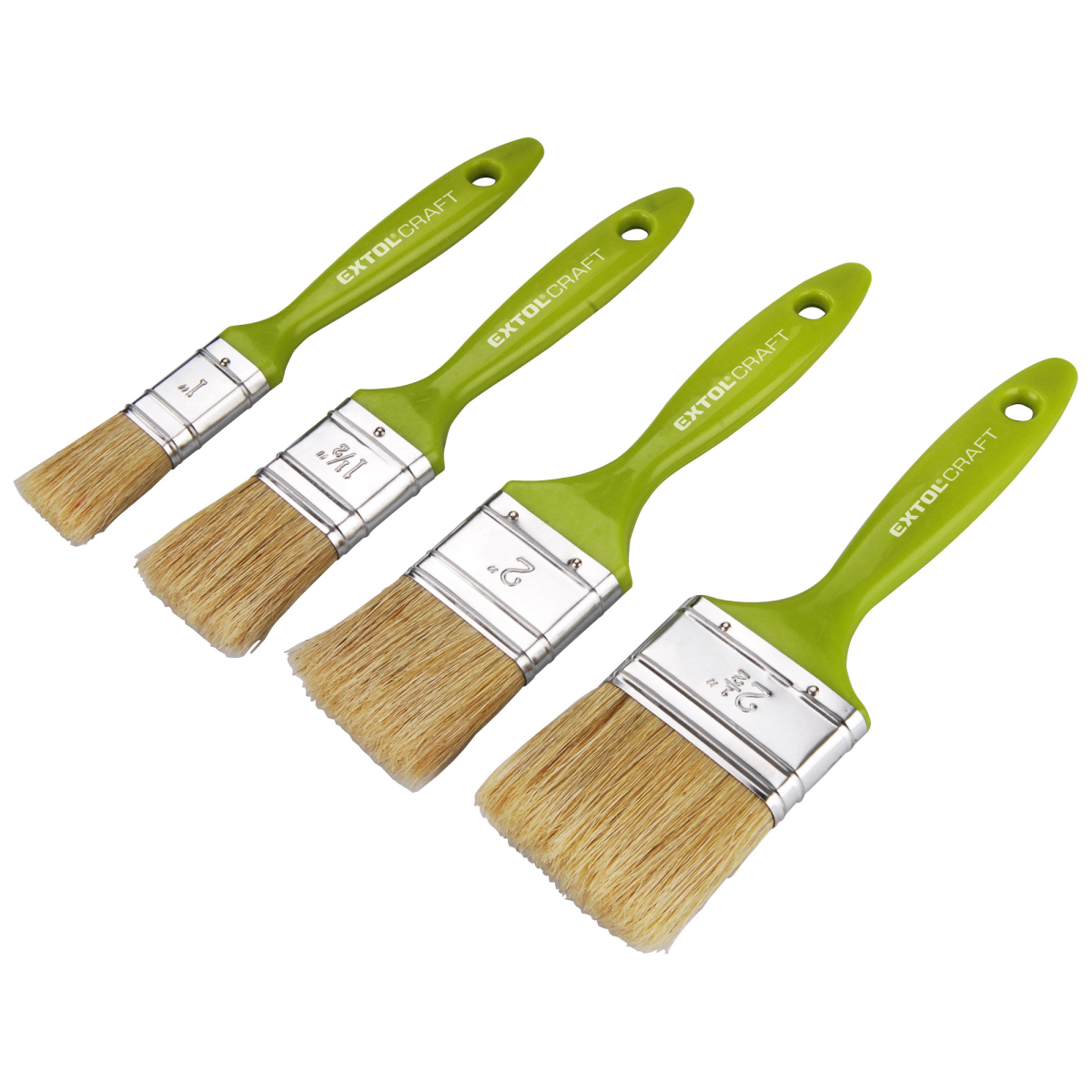 EXTOL CRAFT Štetce ploché 25-38-50-63mm - súprava 4 ks 91510